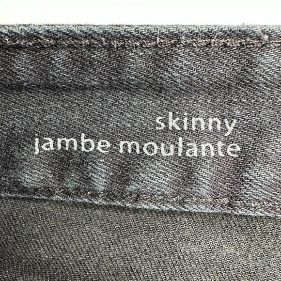 Mossimo Womens Premium Denim Skinny Black Jean Size 12L - Picture 5 of 10